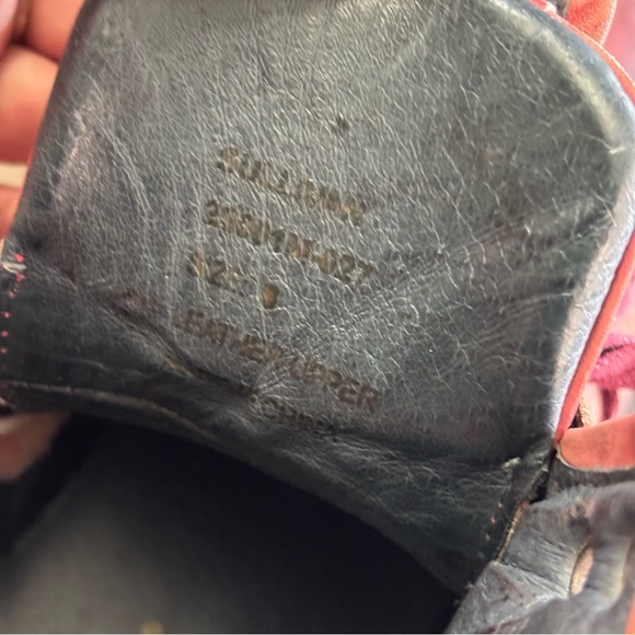 JUMP maroon/red  leather hi top sneaker 8 - Picture 12 of 13